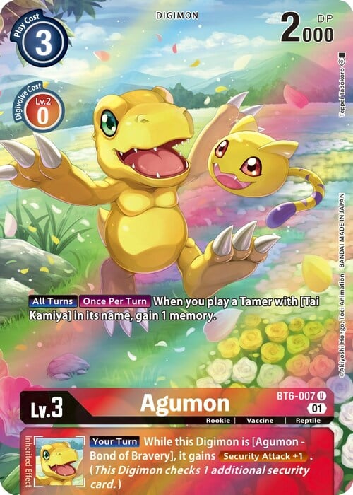 Agumon Card Front