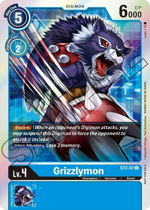 Grizzlymon Card Front
