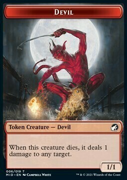 Devil // Wolf Card Front