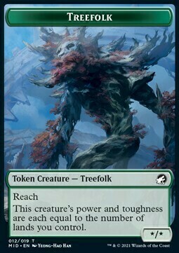 Treefolk // Clue Card Front