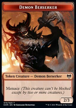 Demon Berserker // Treasure Card Front