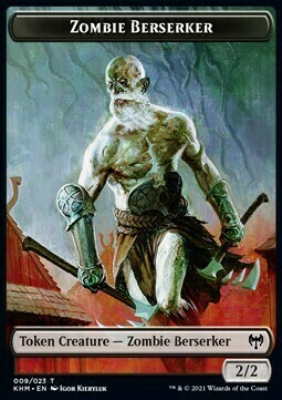Zombie Berserker // Human Warrior Card Front