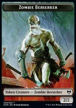Zombie Berserker // Human Warrior Card Front