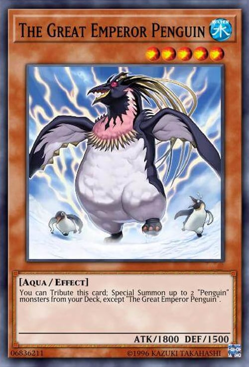 The Great Emperor Penguin Card Front