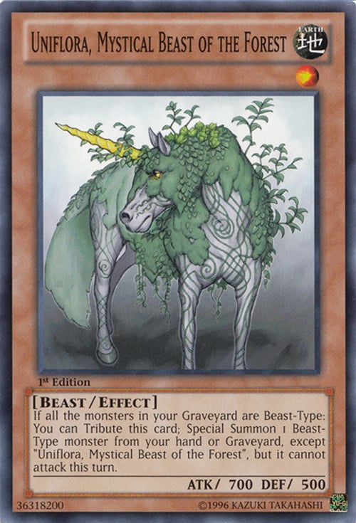 Uniflora, Mystical Beast of the Forest Card Front