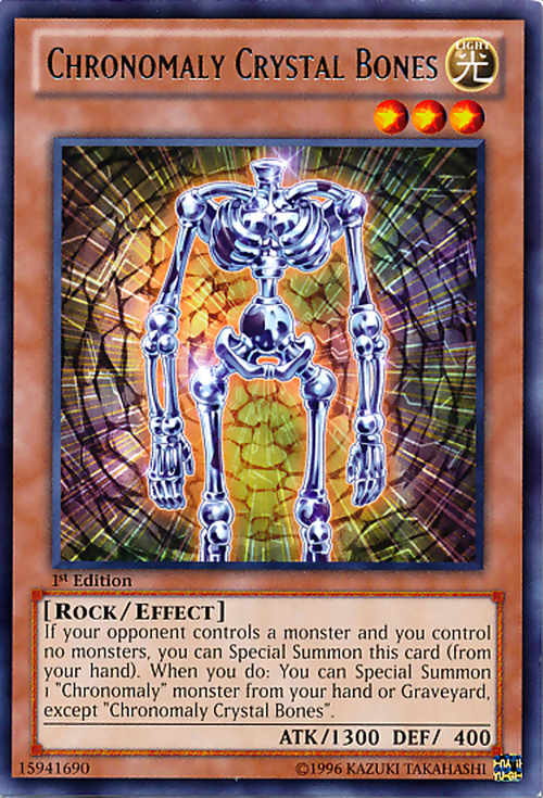 Cronomalia Ossa di Cristallo Card Front