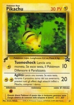 Pikachu [Thundershock | Agility] Frente