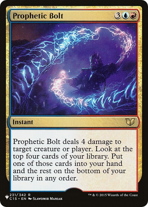 Prophetic Bolt Card Front