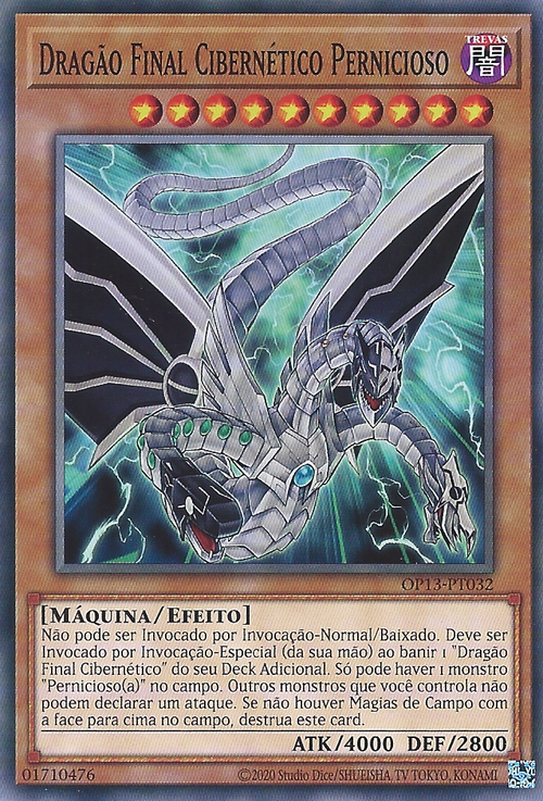 Cyber Drago Finale Maligno Card Front