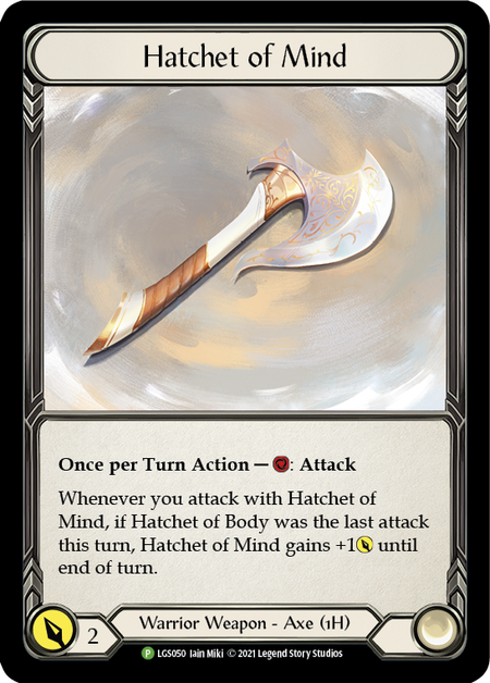 Hatchet of Mind Card Front