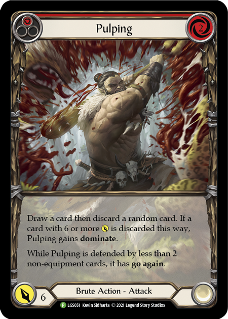 Pulping - Red Card Front