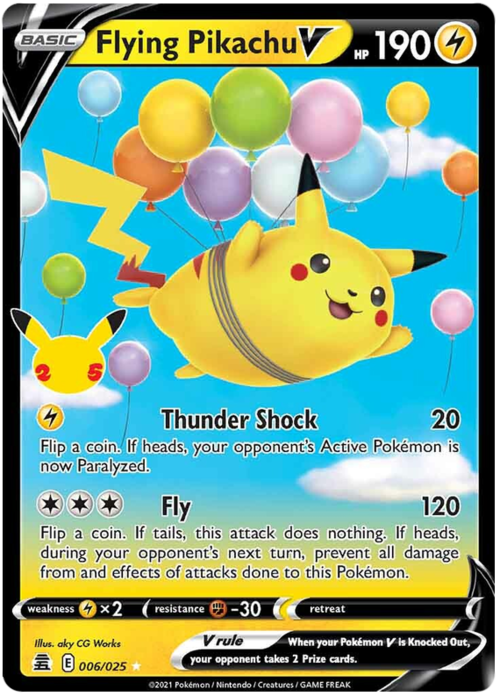 Flying Pikachu V Card Front