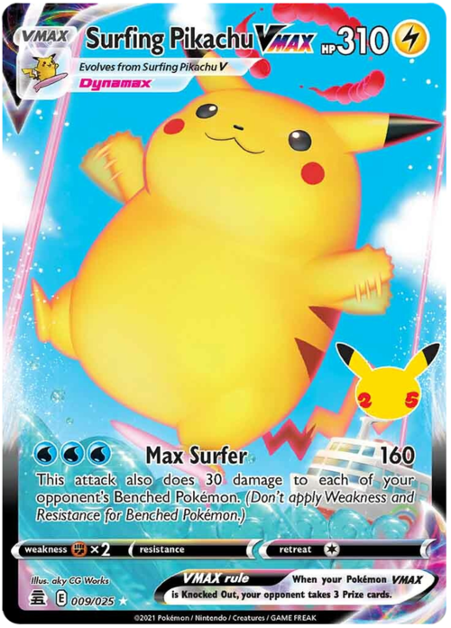 Surfing Pikachu Vmax