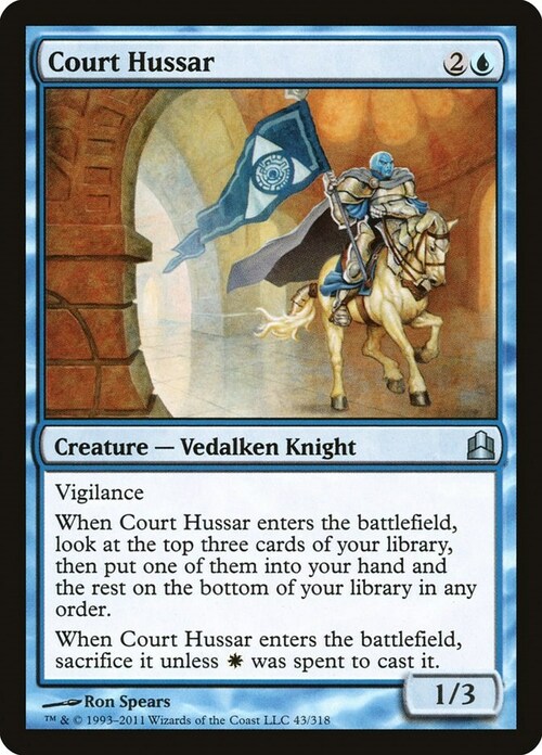 Court Hussar Card Front