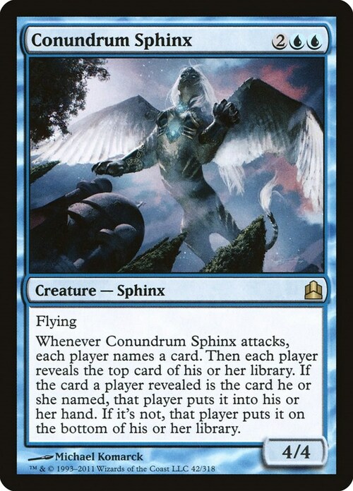 Conundrum Sphinx Card Front