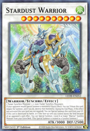 Stardust Warrior Card Front