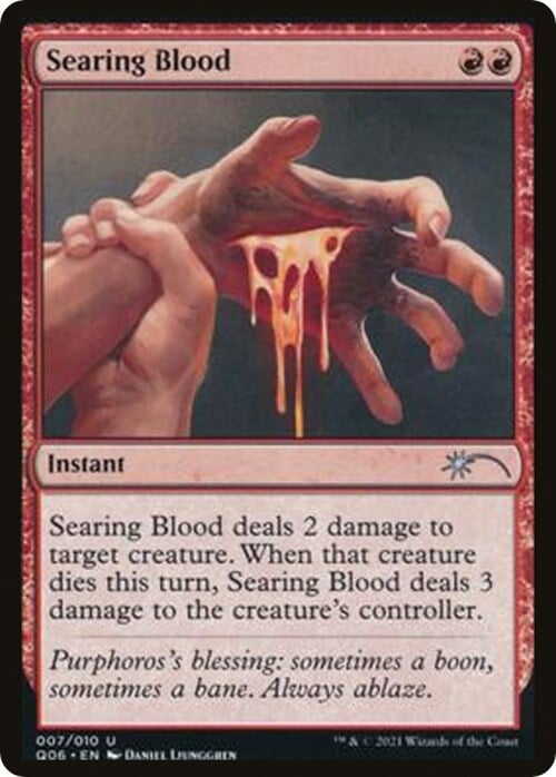 Searing Blood Card Front