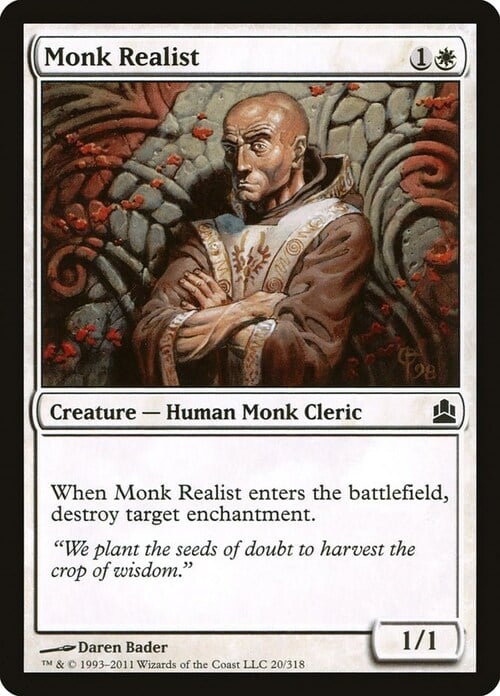 Monk Realist Card Front