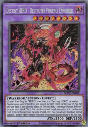 Destiny HERO - Destroyer Phoenix Enforcer Card Front