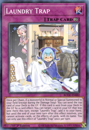 Laundry Trap Card Front