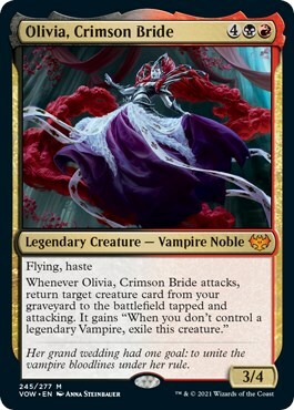 Olivia, Crimson Bride Card Front