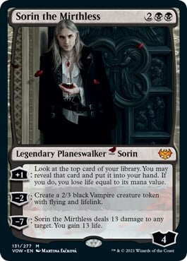 Sorin the Mirthless Card Front