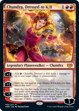 Chandra dall'Eleganza Letale Card Front