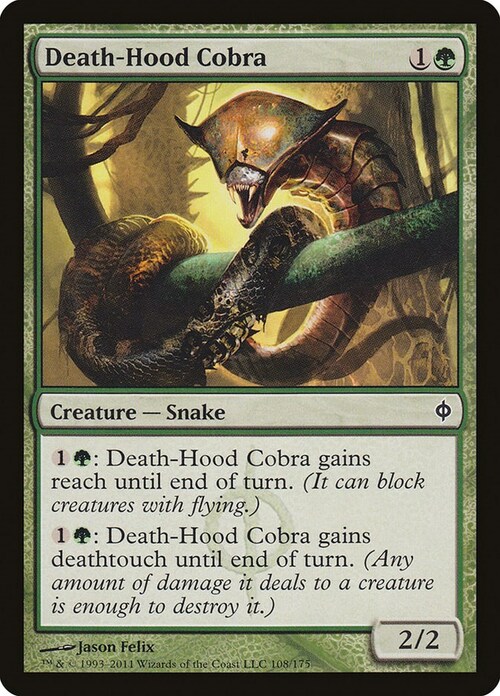 Death-Hood Cobra Card Front