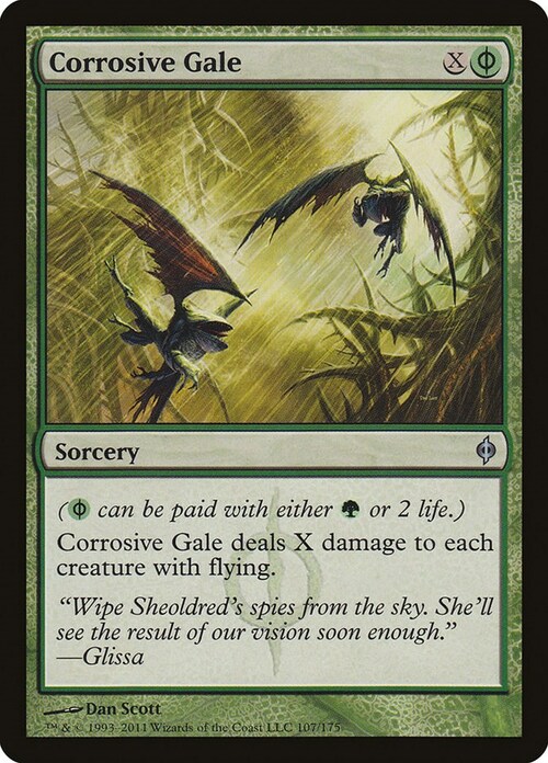Corrosive Gale Card Front