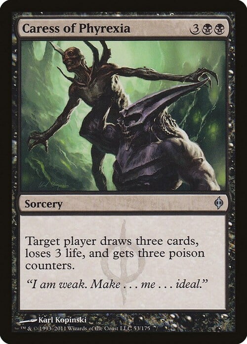 Caress of Phyrexia Card Front