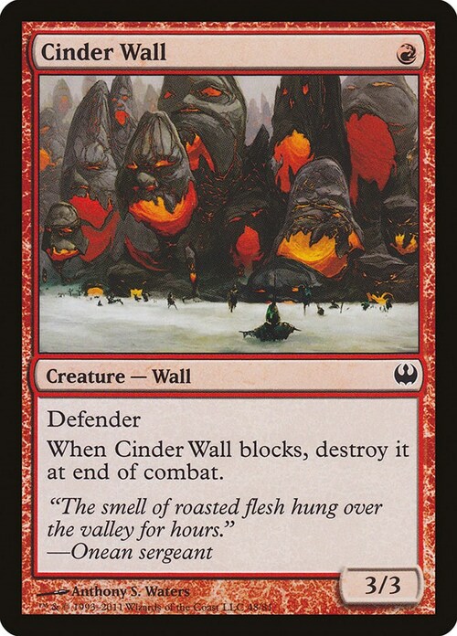 Cinder Wall Card Front