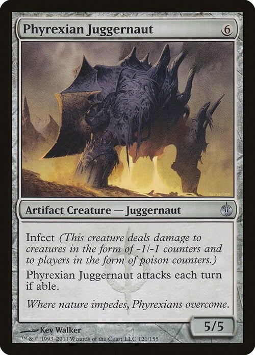 Juggernaut di Phyrexia Card Front