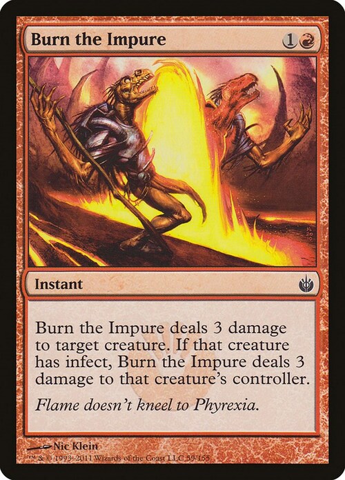 Burn the Impure Card Front