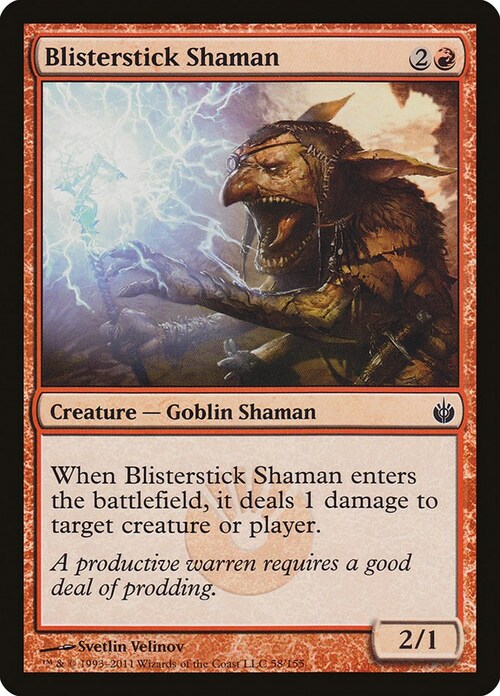 Blisterstick Shaman Card Front