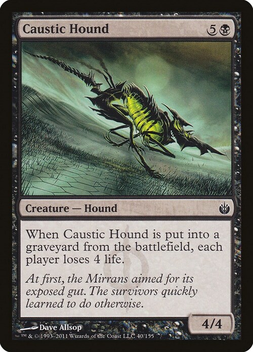 Caustic Hound Card Front