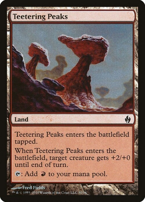 Teetering Peaks Card Front