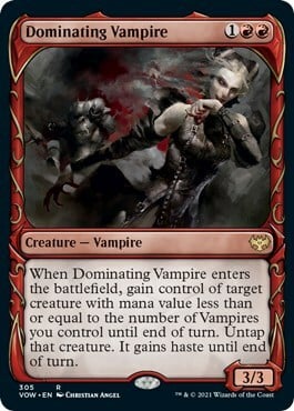 Dominating Vampire Card Front