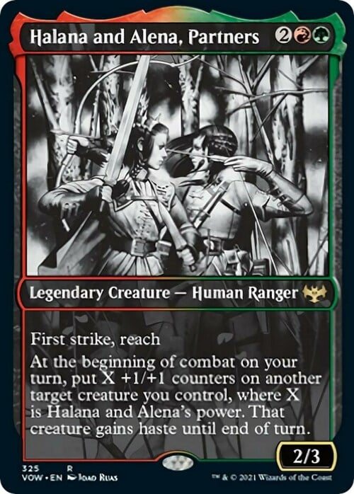 Halana and Alena, Partners Card Front