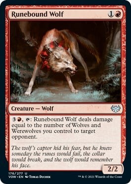 Runebound Wolf Card Front