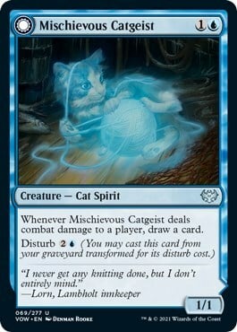 Mischievous Catgeist // Catlike Curiosity Card Front