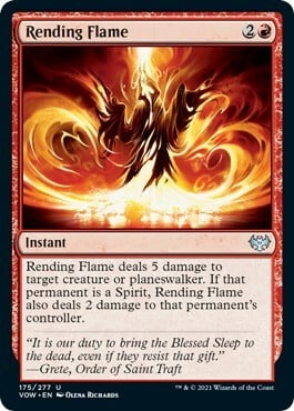Rending Flame Card Front