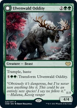 Ulvenwald Oddity // Ulvenwald Behemoth Card Front