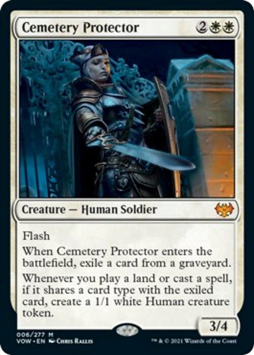 Cemetery Protector Card Front
