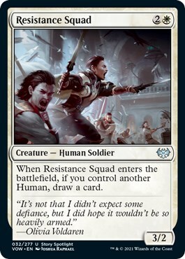 Resistance Squad Card Front