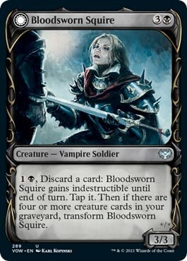 Bloodsworn Squire // Bloodsworn Knight Card Front