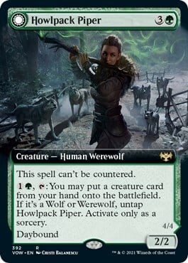 Howlpack Piper // Wildsong Howler Card Front