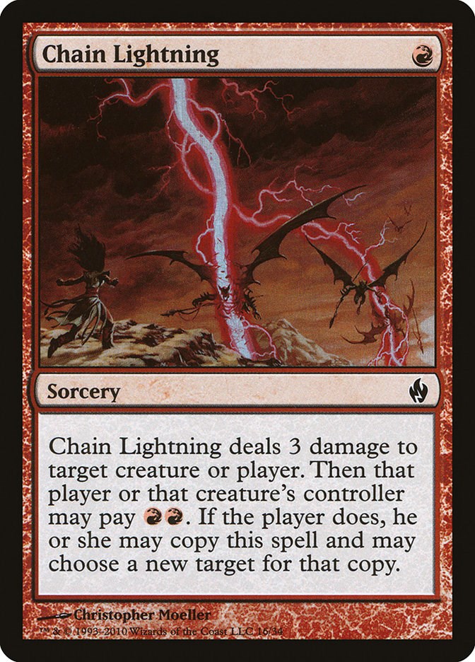 Chain Lightning Premium Deck Series Fire and Lightning Magic
