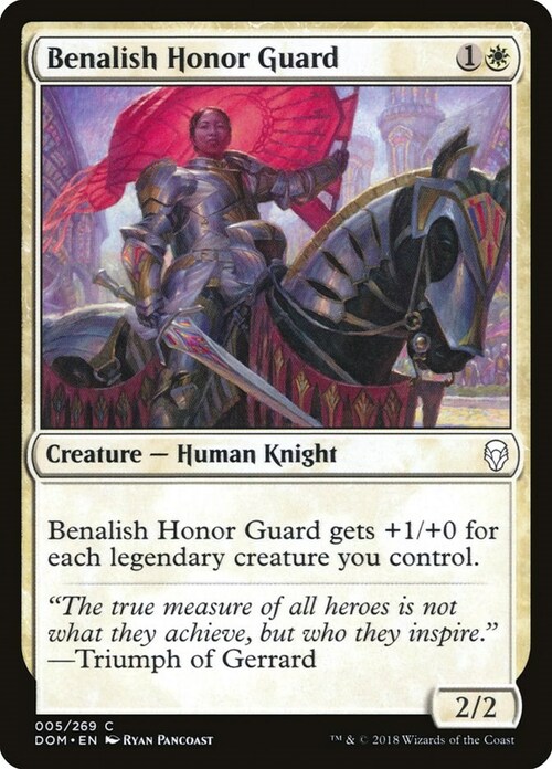 Benalish Honor Guard Card Front