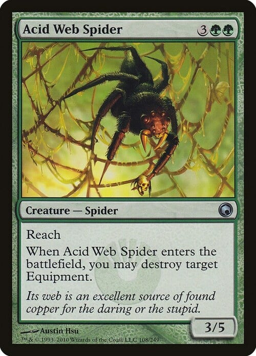 Acid Web Spider Card Front