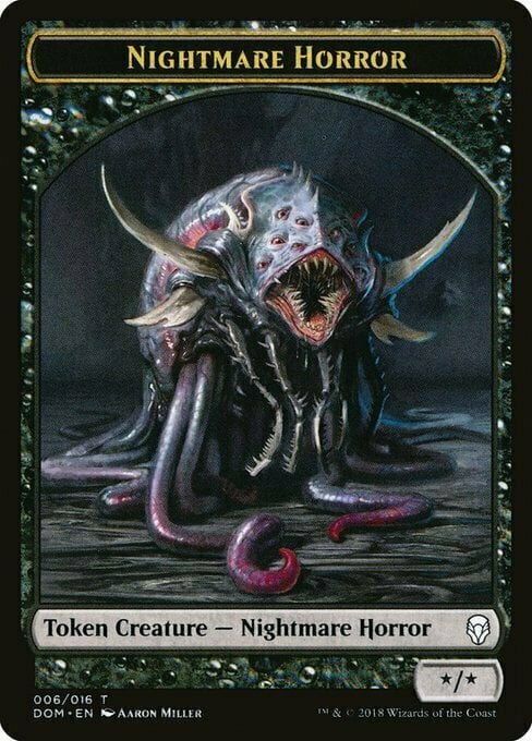 Nightmare Horror Card Front
